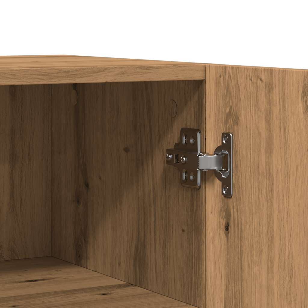 Modern Wooden Sideboard Storage Cabinet Unit With 2 Doors & 2 Drawers Wood