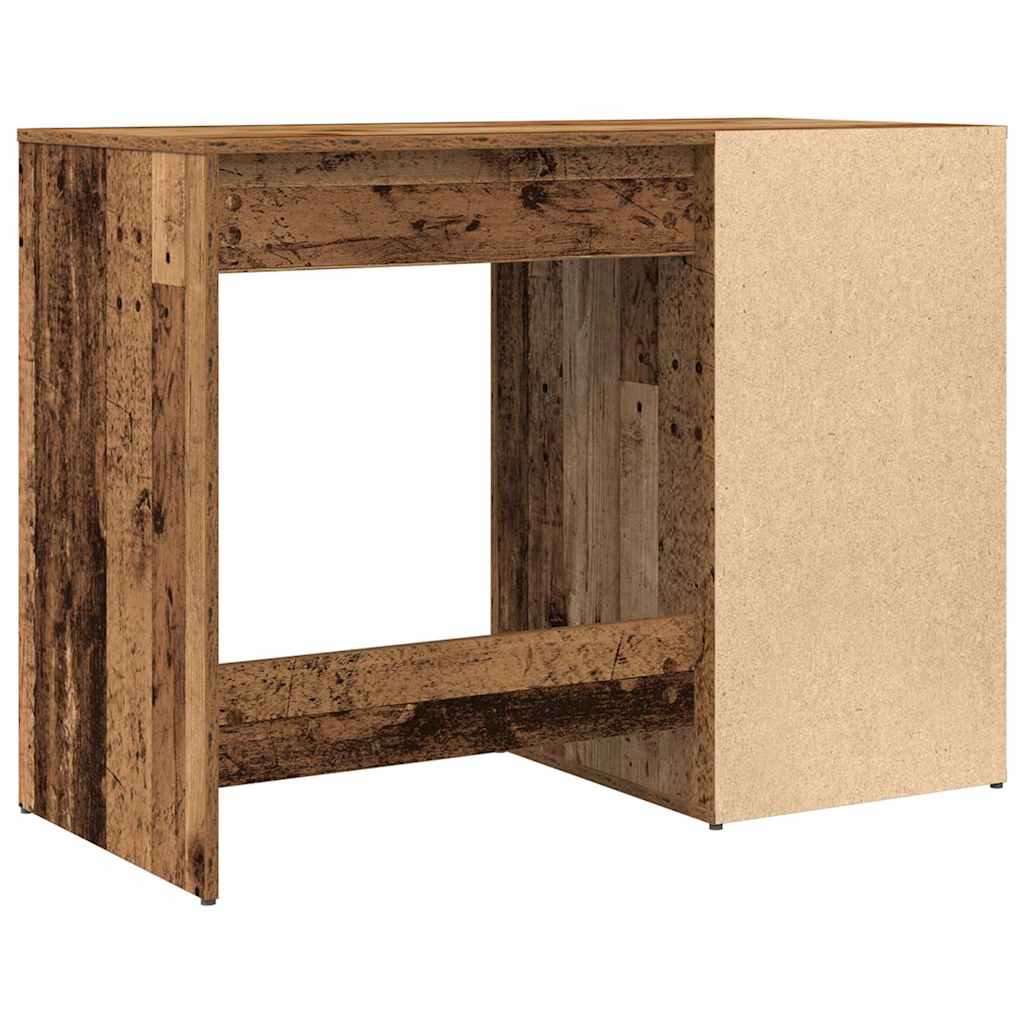 Modern Wooden Home Office Computer Desk Table With Storage Compartment & Drawer