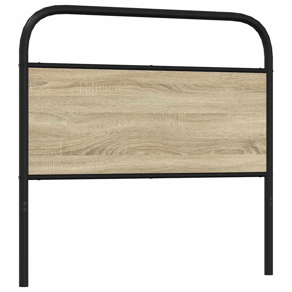 Headboard Sonoma Oak 107 cm Steel and Engineered Wood