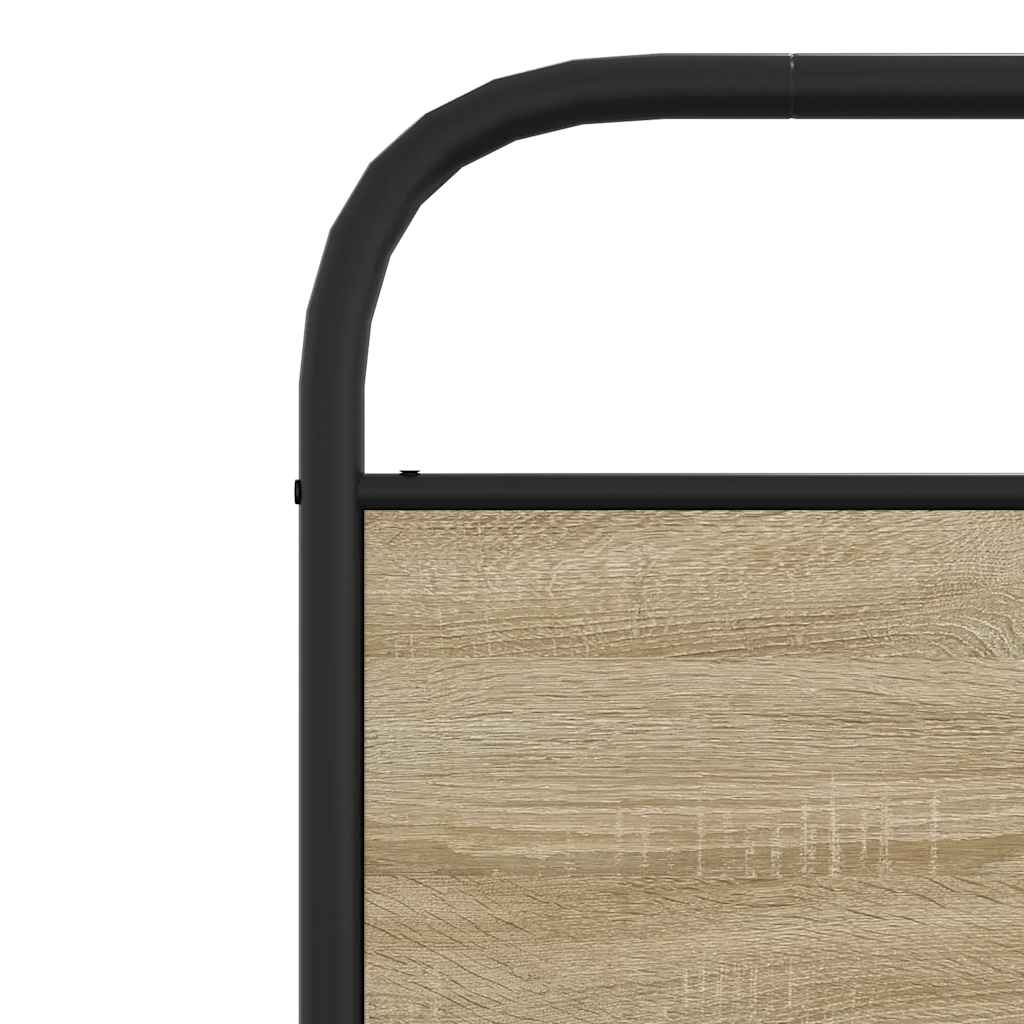 Bed Frame without Mattress 90x190 cm Sonoma Oak Engineered Wood