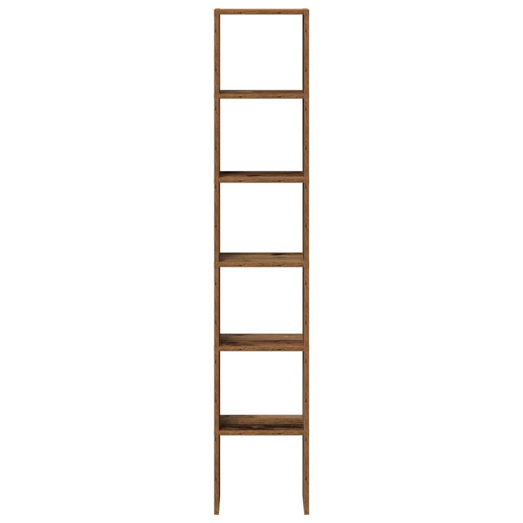 Bookcases 2 pcs Stackable Old Wood 30x30x80 cm Engineered Wood