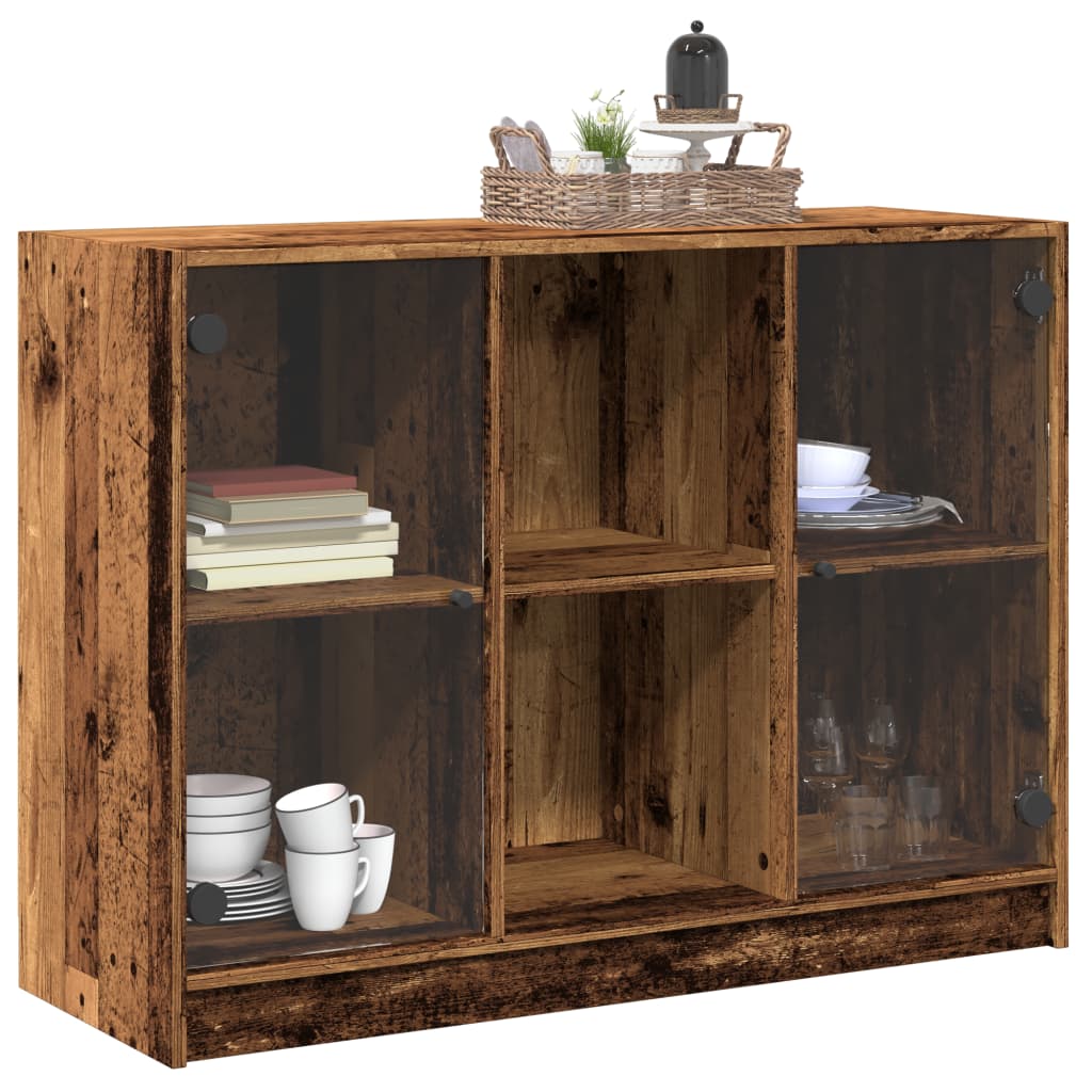 Sideboard Old Wood 102x37x75.5 cm Engineered Wood