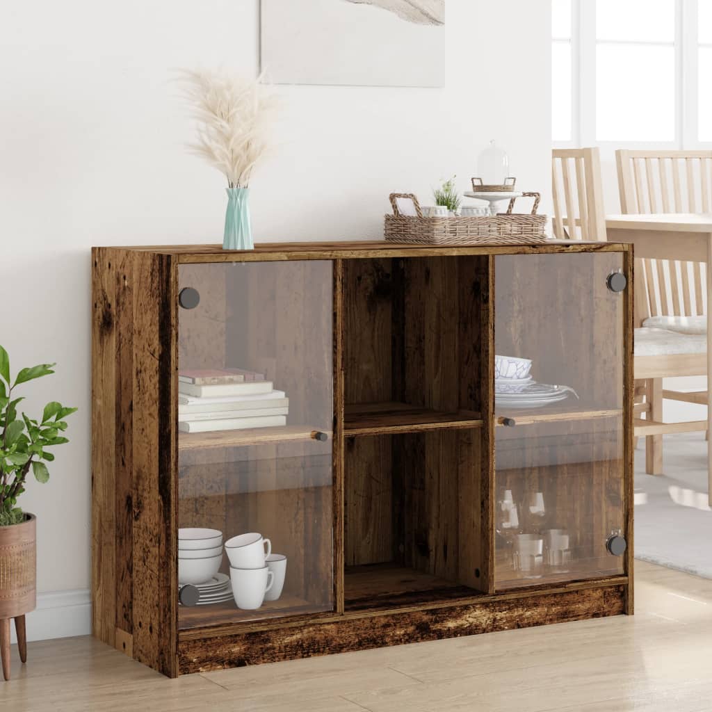 Sideboard Old Wood 102x37x75.5 cm Engineered Wood