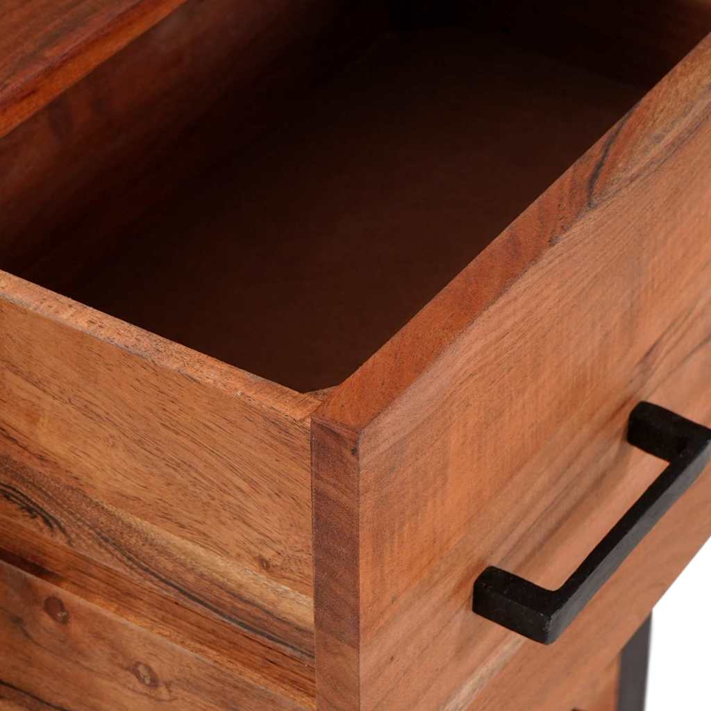 Sideboard 3 pcs Brown 110 x 30 x 75 cm Solid Acacia wood