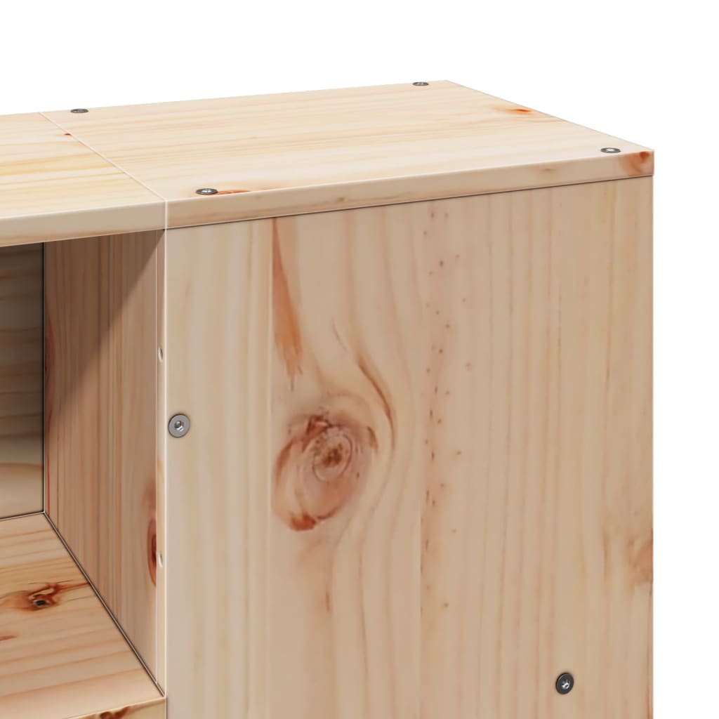 Bookcase Bed without Mattress 120x190 cm Small Double Solid Wood Pine