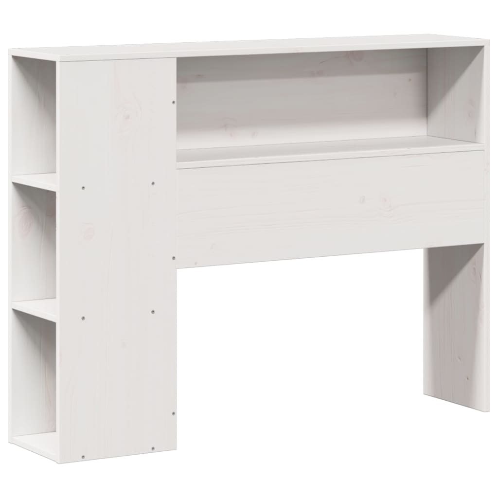 Bookcase Bed without Mattress White 90x200 cm Solid Wood Pine