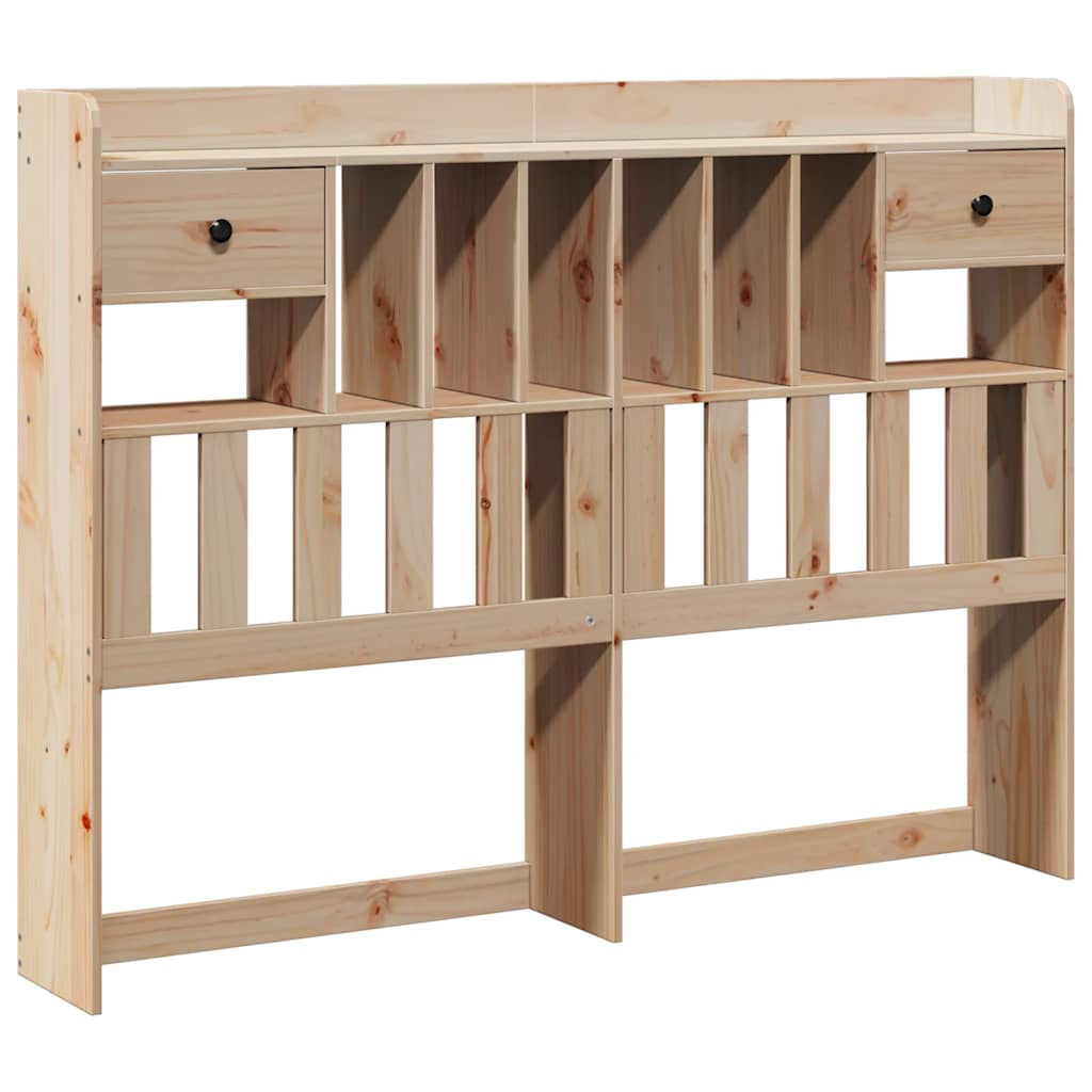 Bookcase Bed without Mattress 160x200cm Solid Wood Pine