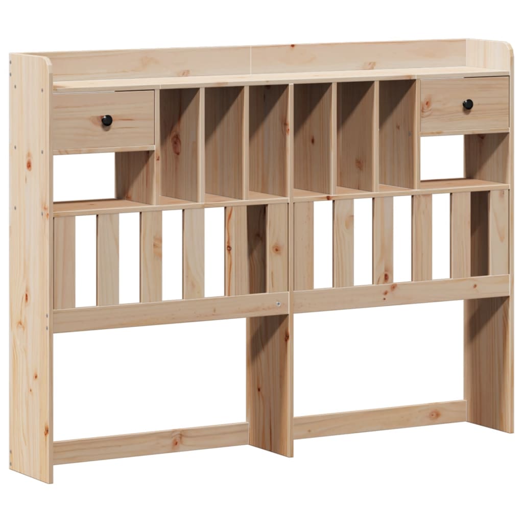 Bookcase Bed without Mattress 160x200 cm Solid Wood Pine