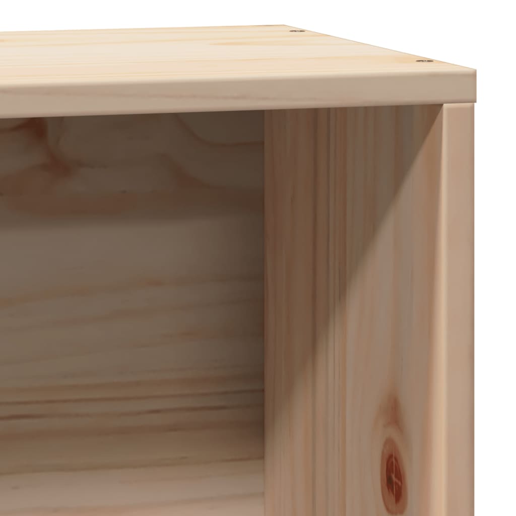Bookcase Bed without Mattress 100x200cm Solid Wood Pine