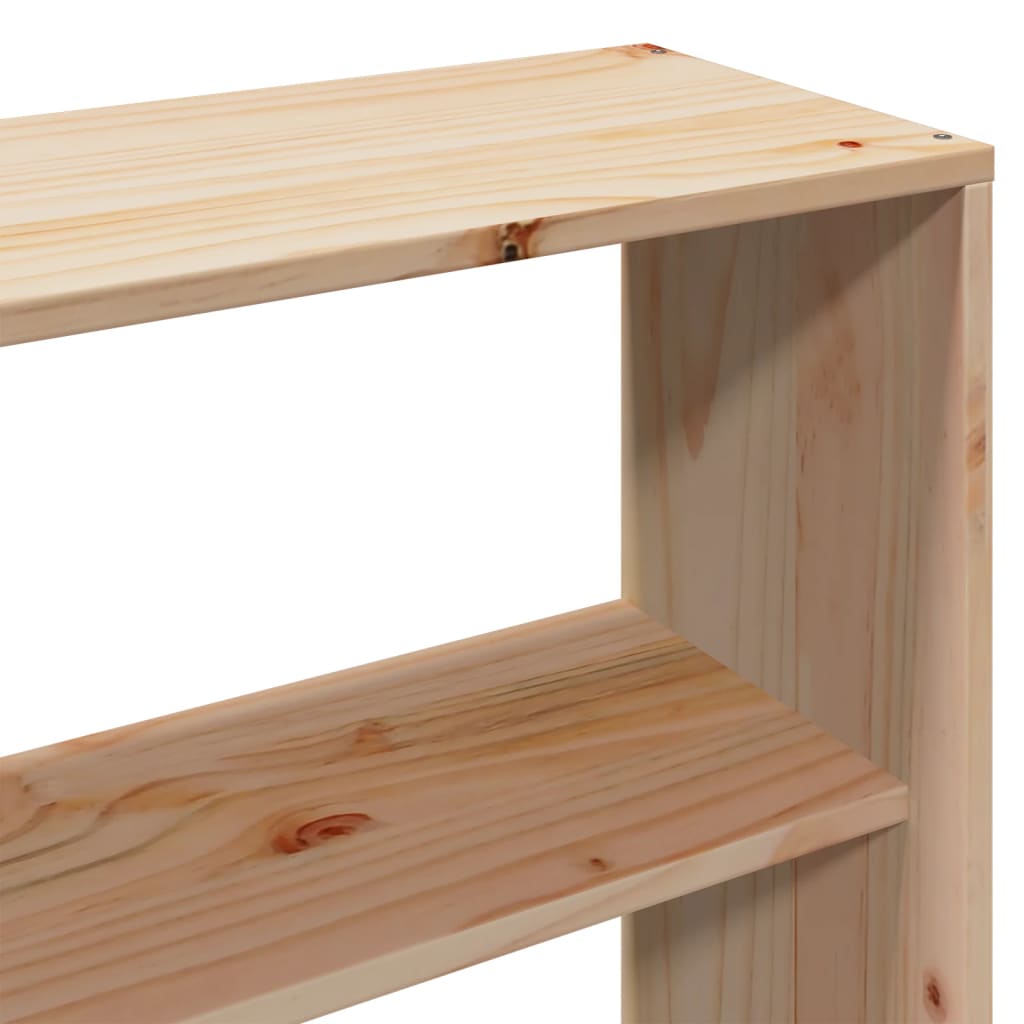 Bookcase Bed without Mattress 180x200 cm Super King Solid Wood Pine