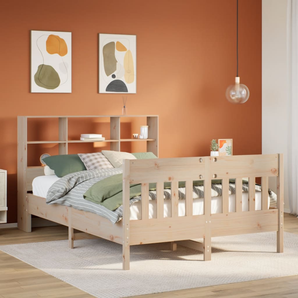 Bed Frame without Mattress 160x200 cm Solid Wood Pine