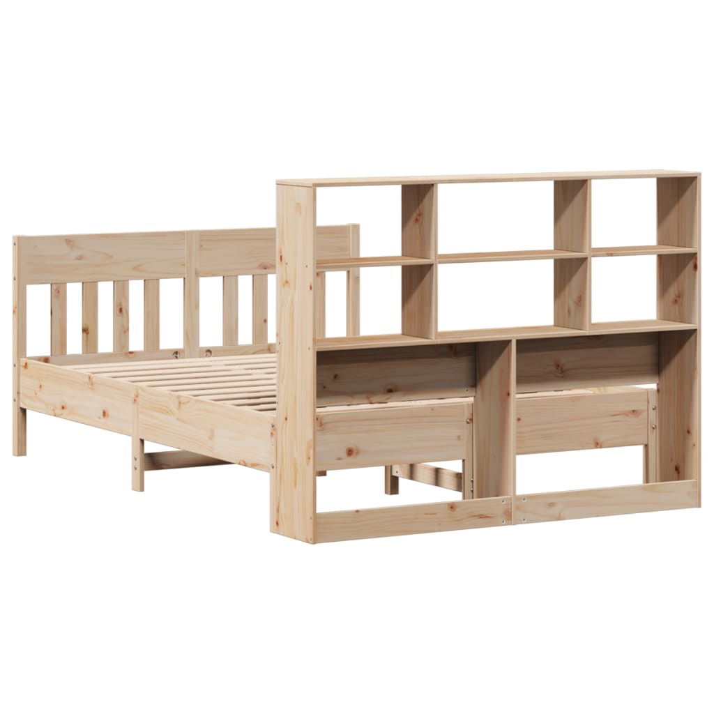 Bed Frame without Mattress 150x200 cm King Size Solid Wood Pine