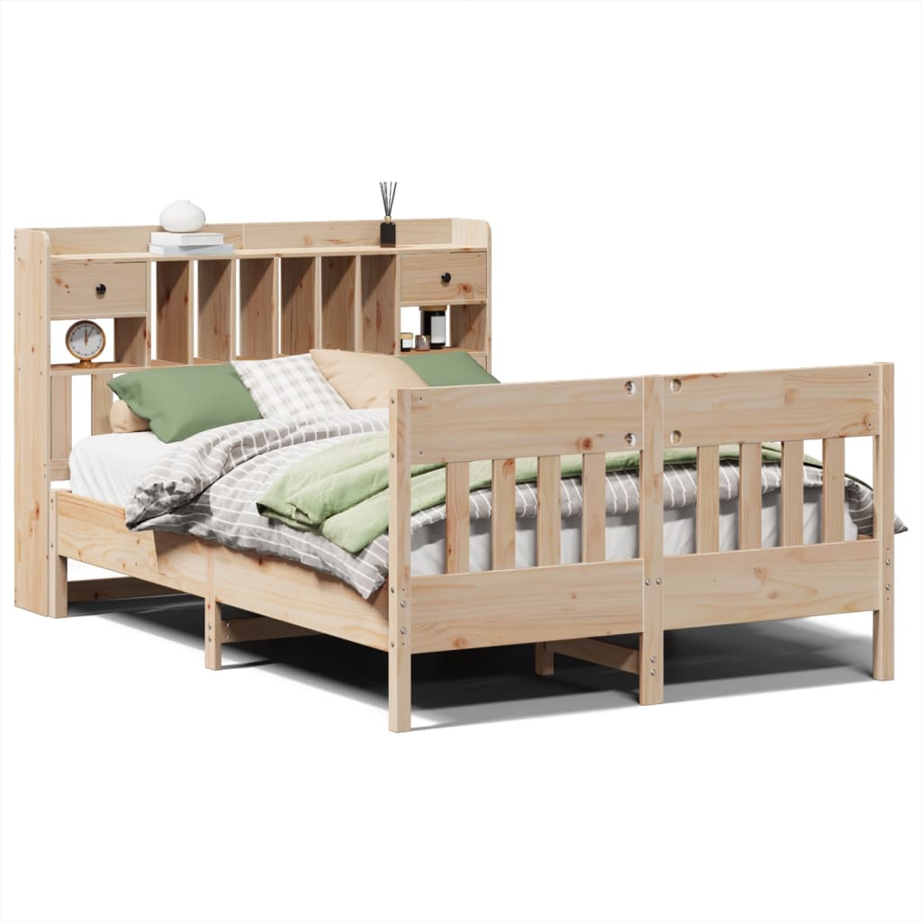 Bed Frame without Mattress 160x200 cm Solid Wood Pine