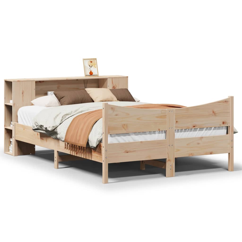 Bed Frame without Mattress 120x200 cm Solid Wood Pine