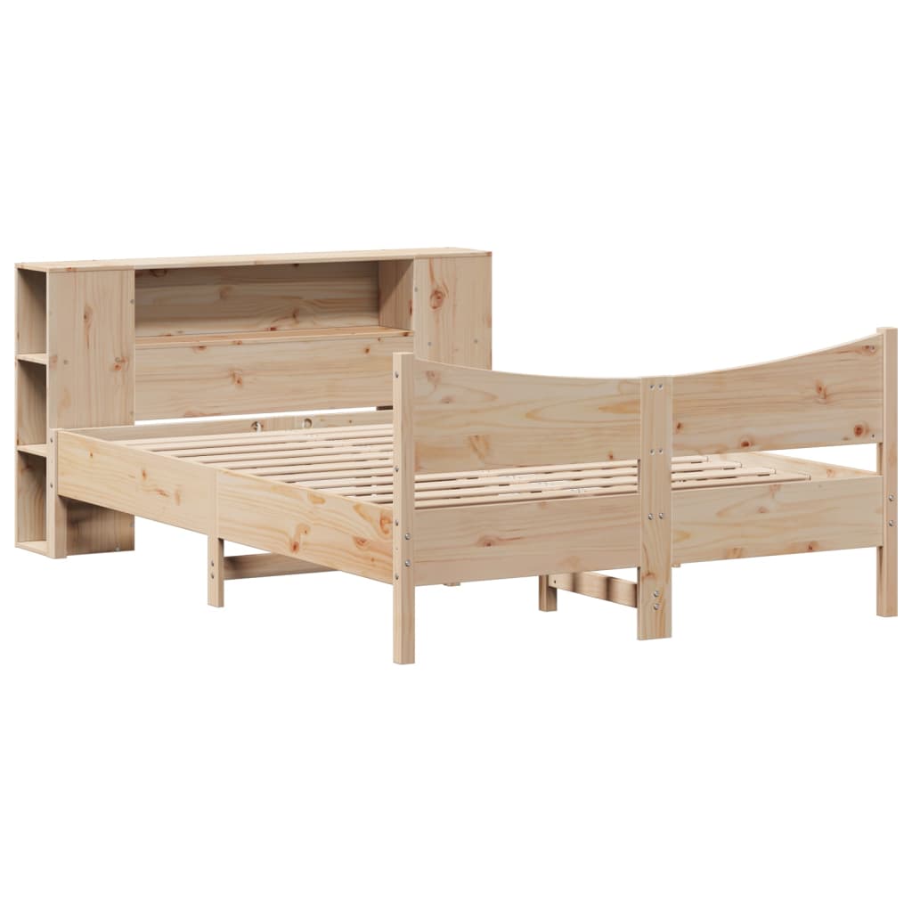 Bed Frame without Mattress 120x200 cm Solid Wood Pine