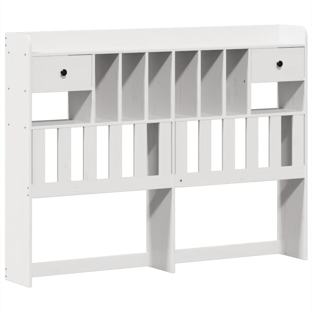 Bed Frame without Mattress White 140x200 cm Solid Wood Pine