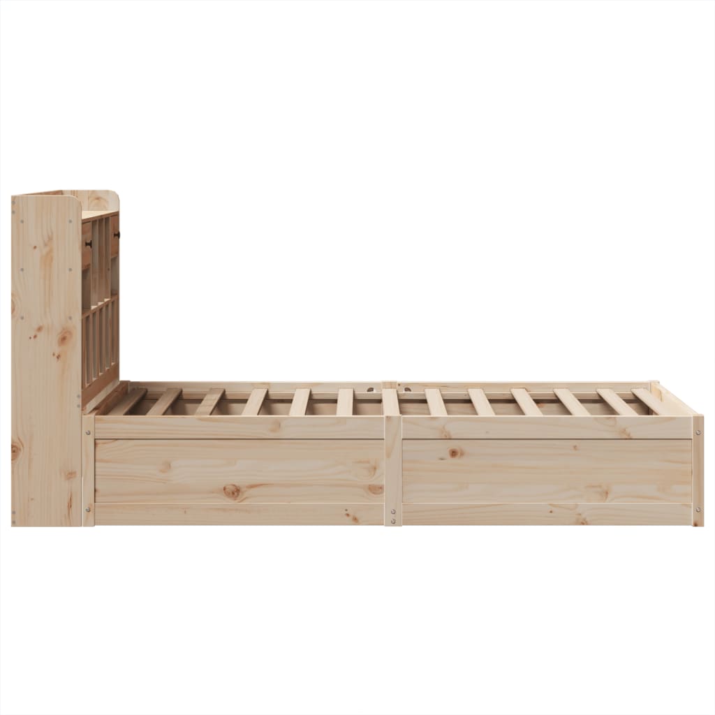 Bed Frame without Mattress 100x200 cm Solid Wood Pine
