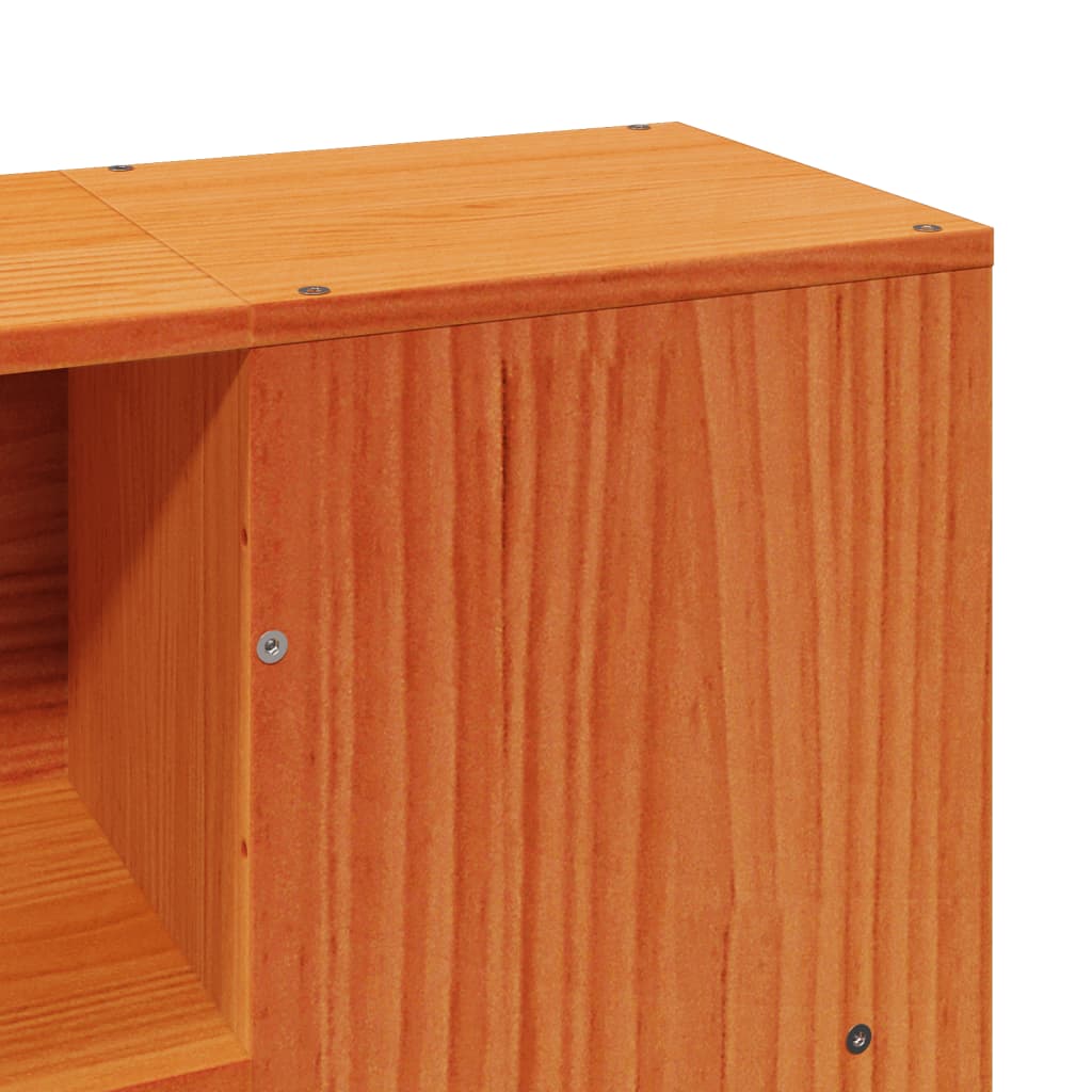 Bed Frame without Mattress Wax Brown 160x200 cm Solid Wood Pine