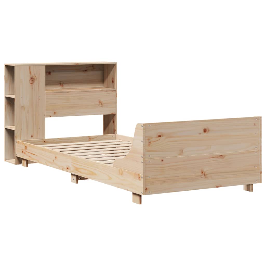 Bed Frame without Mattress 90x190 cm Single Solid Wood Pine