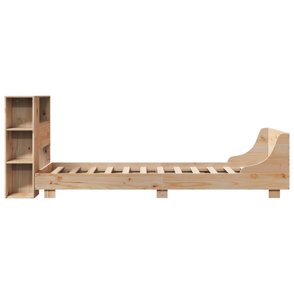 Bed Frame without Mattress 90x190 cm Single Solid Wood Pine