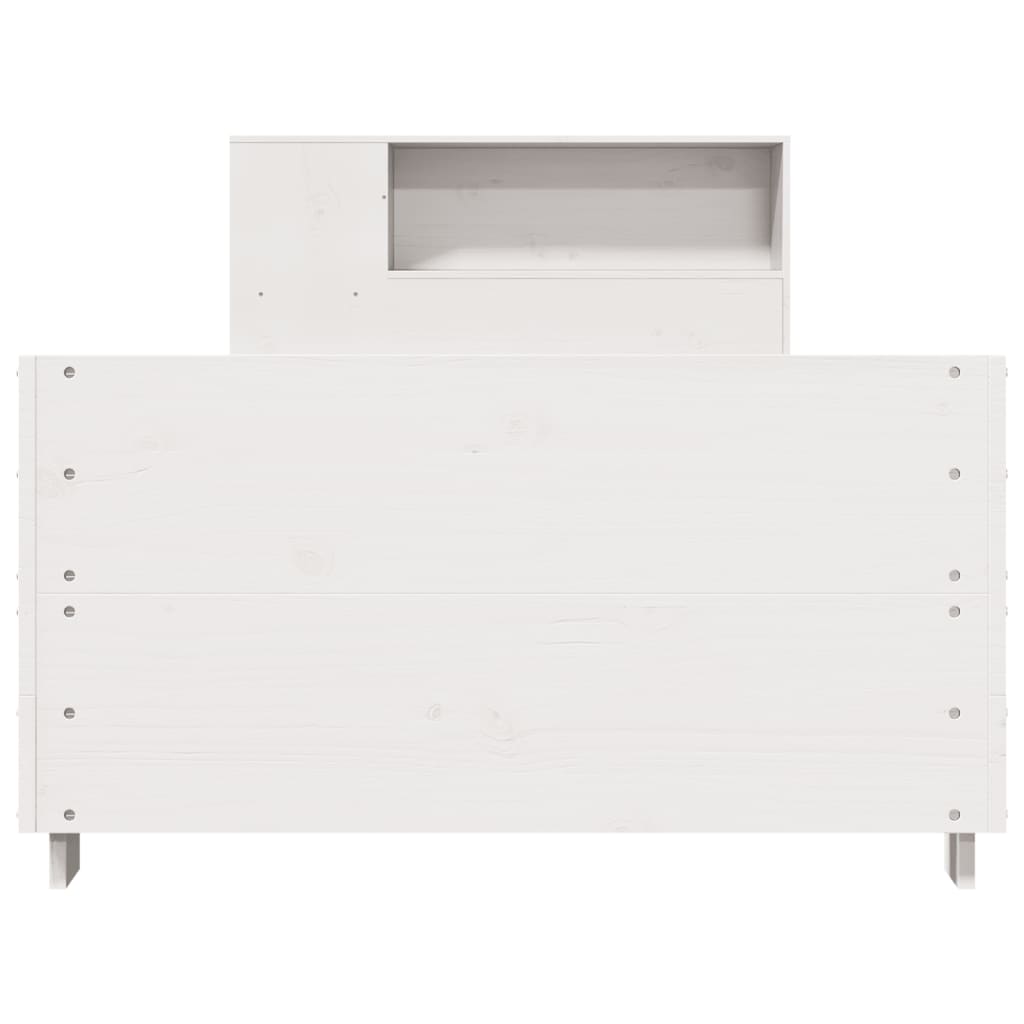 Bed Frame without Mattress White 90x190 cm Single Solid Wood Pine