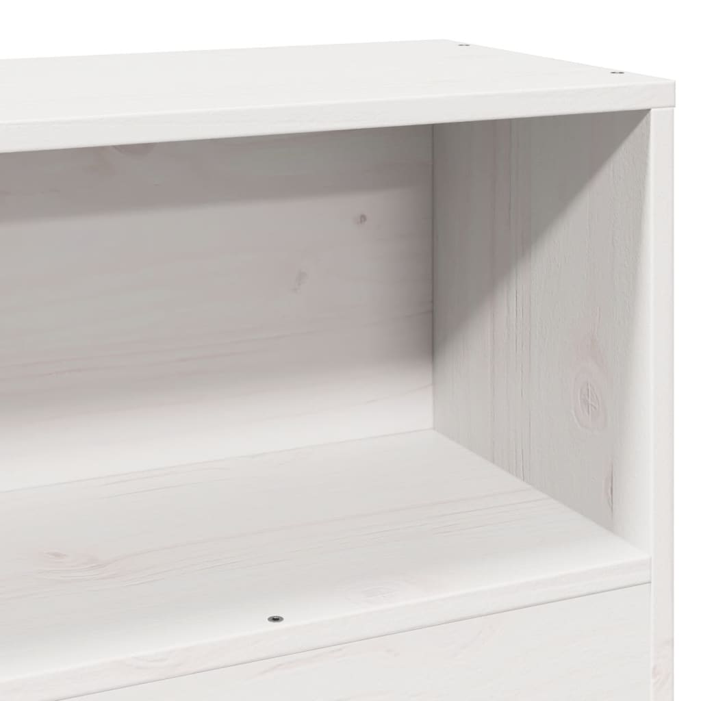 Bed Frame without Mattress White 90x190 cm Single Solid Wood Pine