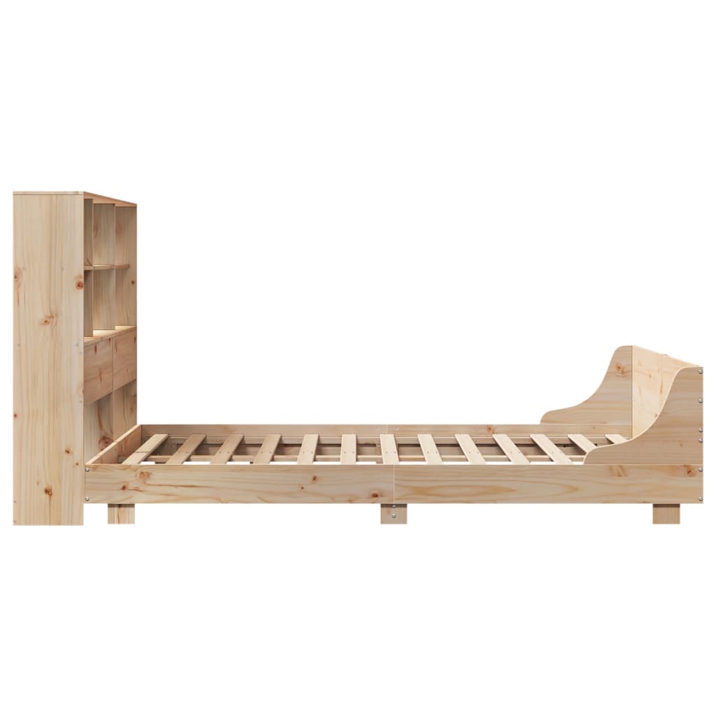 Bed Frame without Mattress 150x200 cm King Size Solid Wood Pine