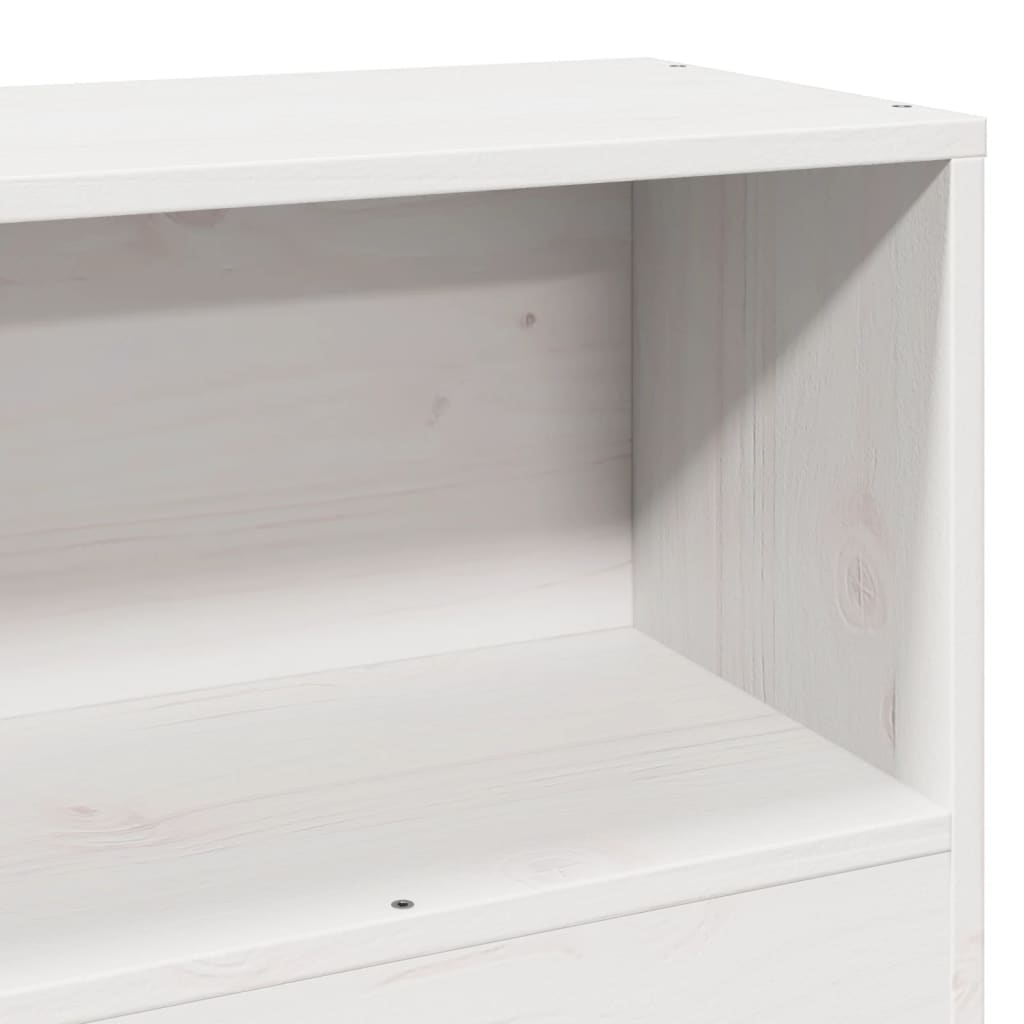 Bed Frame without Mattress White 90x200 cm Solid Wood Pine