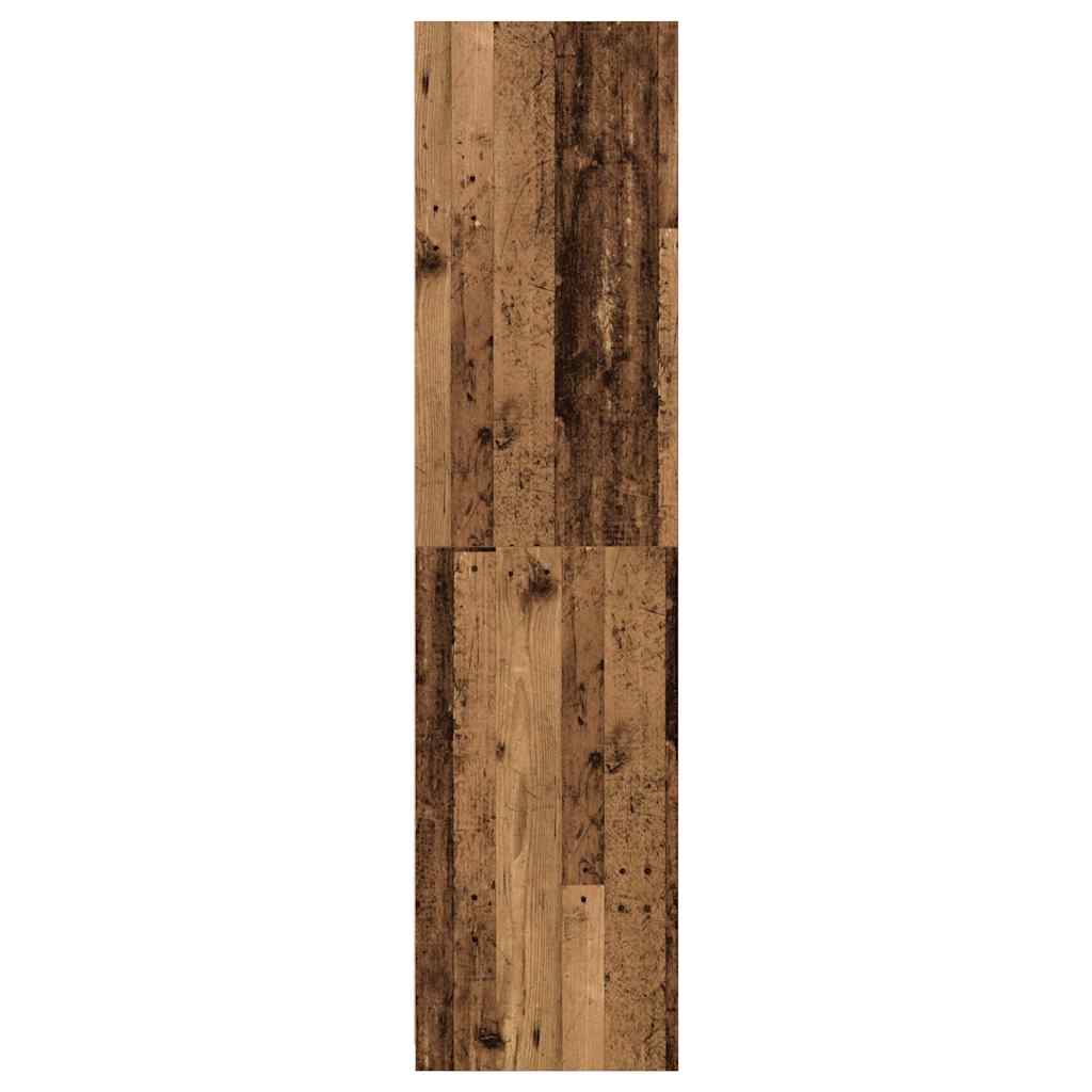 Modern Wooden Open Bedroom Wardrobe With Storage Shelves & Hanging Clothes Rail