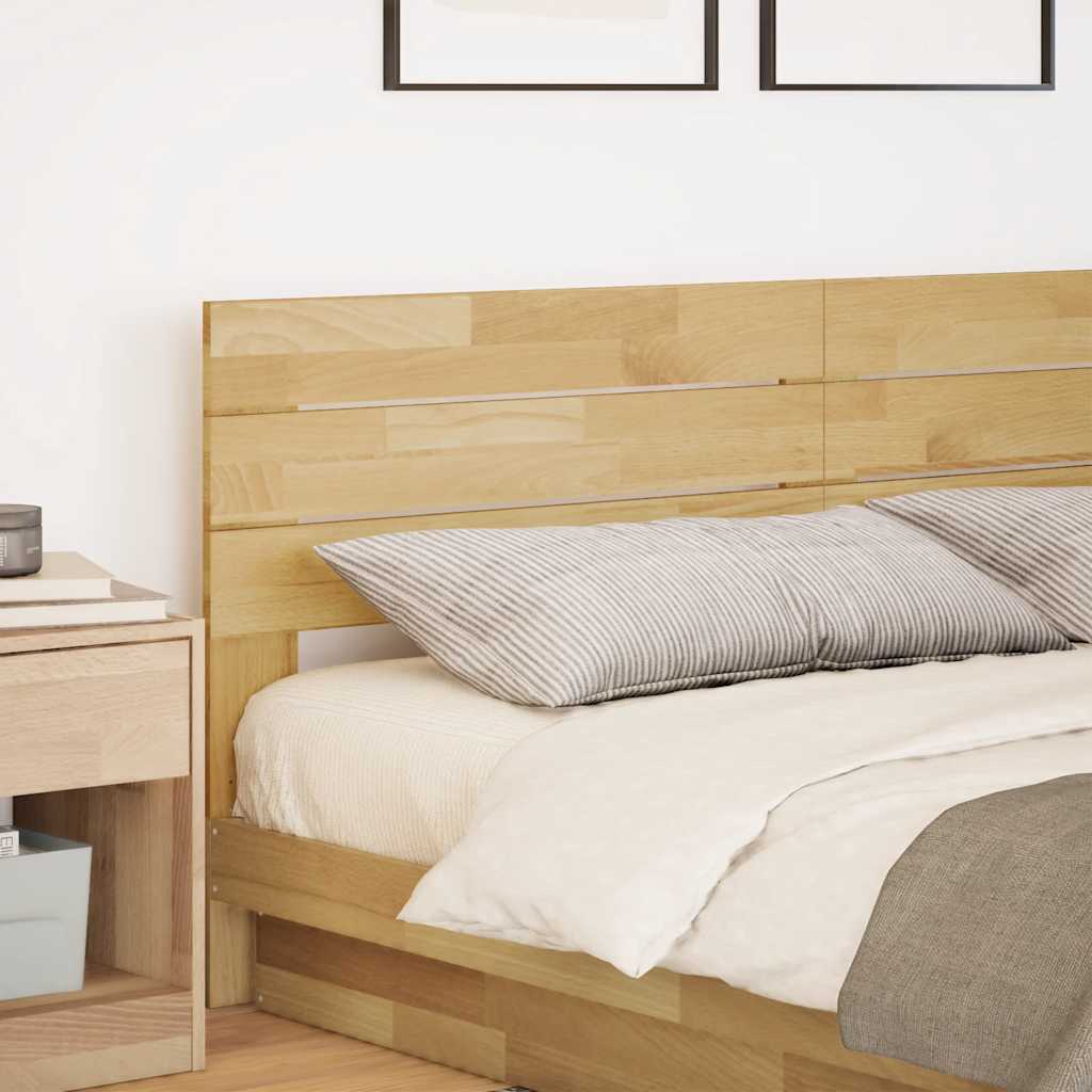 Headboard 200 cm Solid Wood Oak