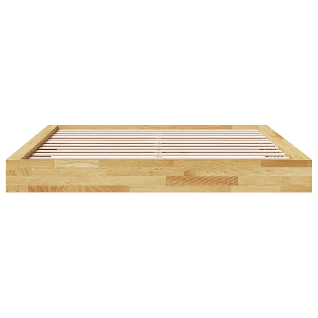 Bed Frame without Mattress 180x200 cm Solid Wood Oak