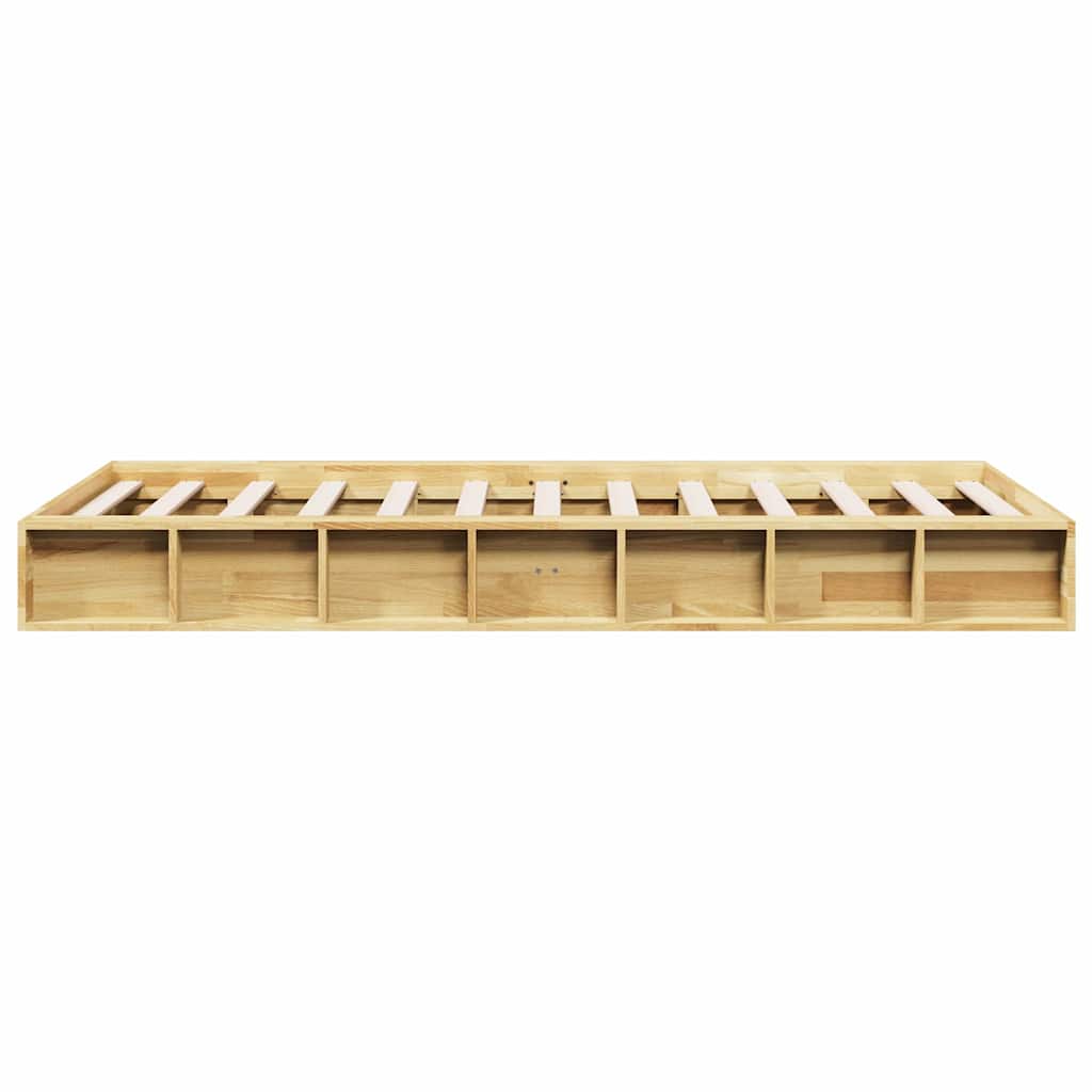 Bed Frame without Mattress 90x190 cm Solid Wood Oak