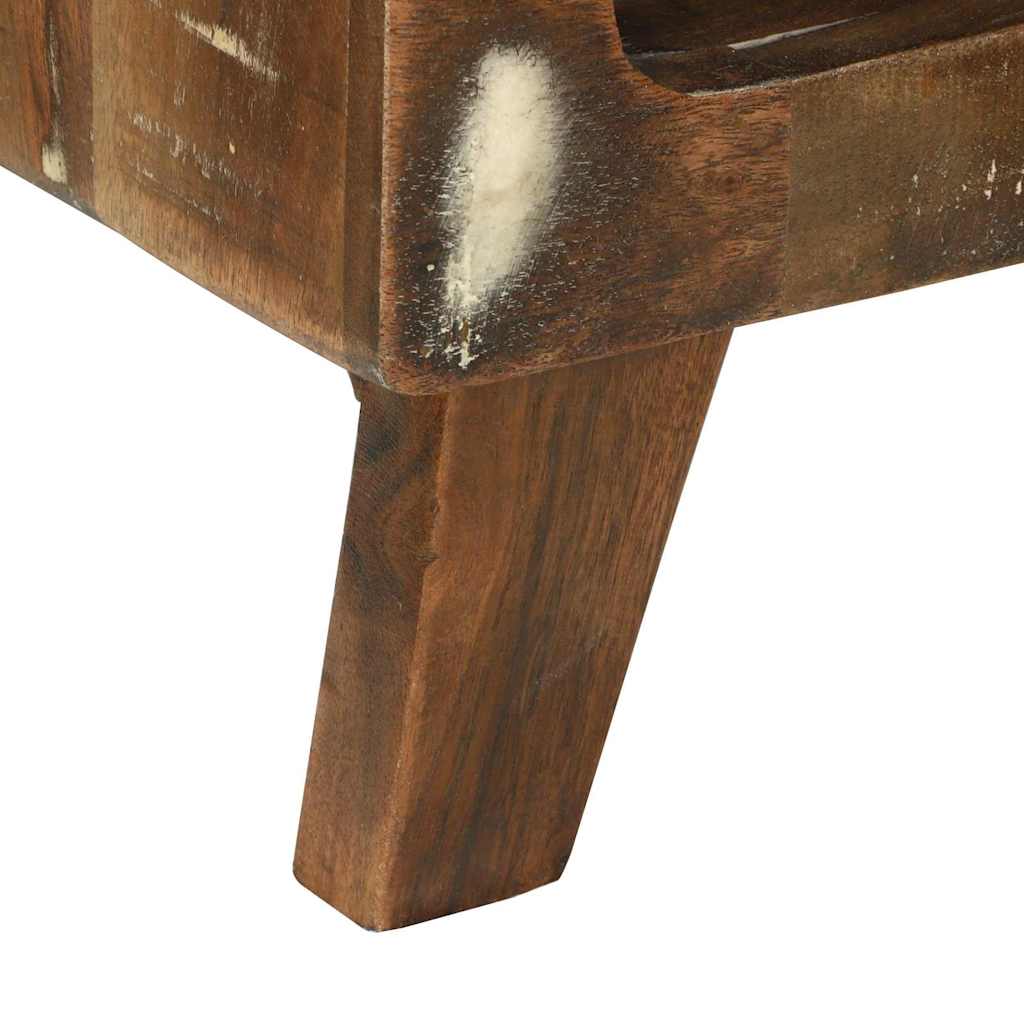 Coffee Table Multicolour 50 x 50 x 35 cm Solid reclaimed wood