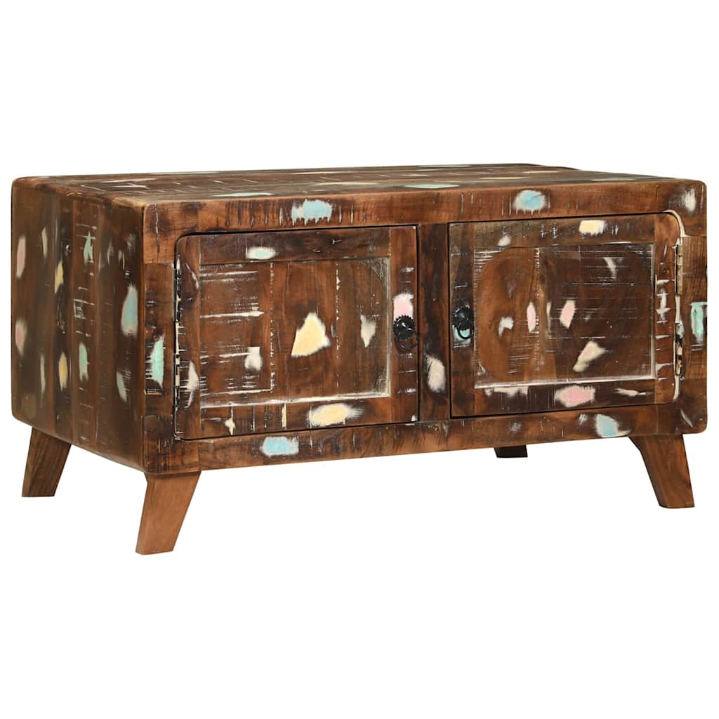 Coffee Table Multicolour 80 x 54 x 45 cm Solid reclaimed wood