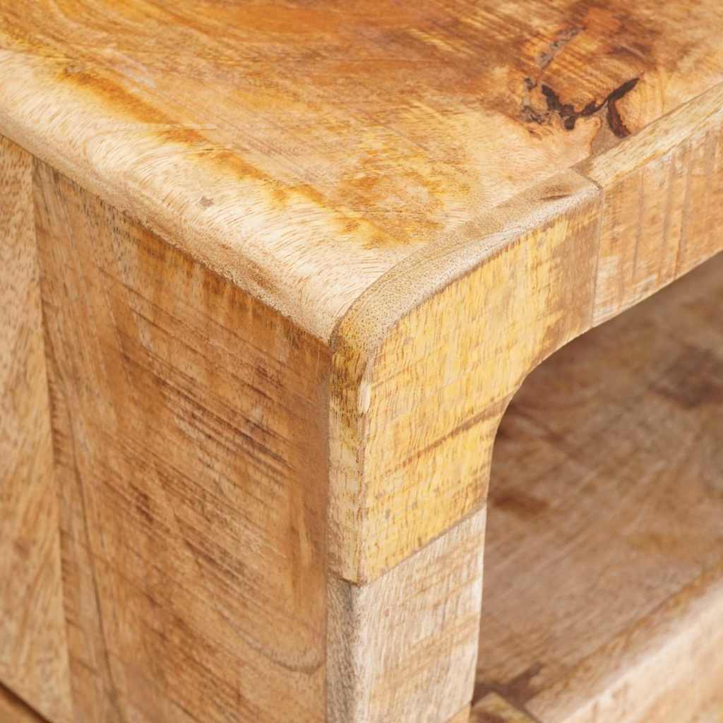 End Tables with Shelf Brown 40 x 40 x 49 cm Solid mango wood
