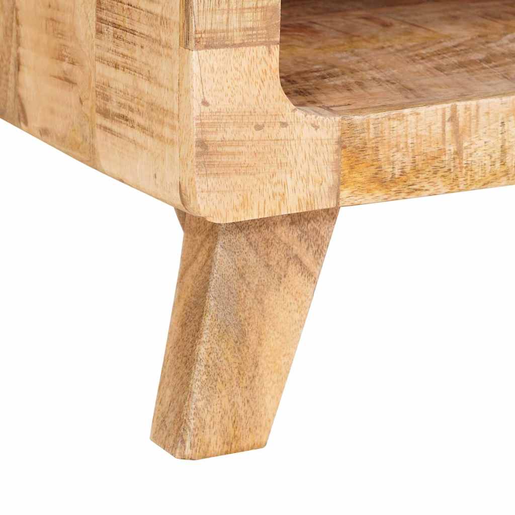 End Tables with Shelf Brown 40 x 40 x 49 cm Solid mango wood