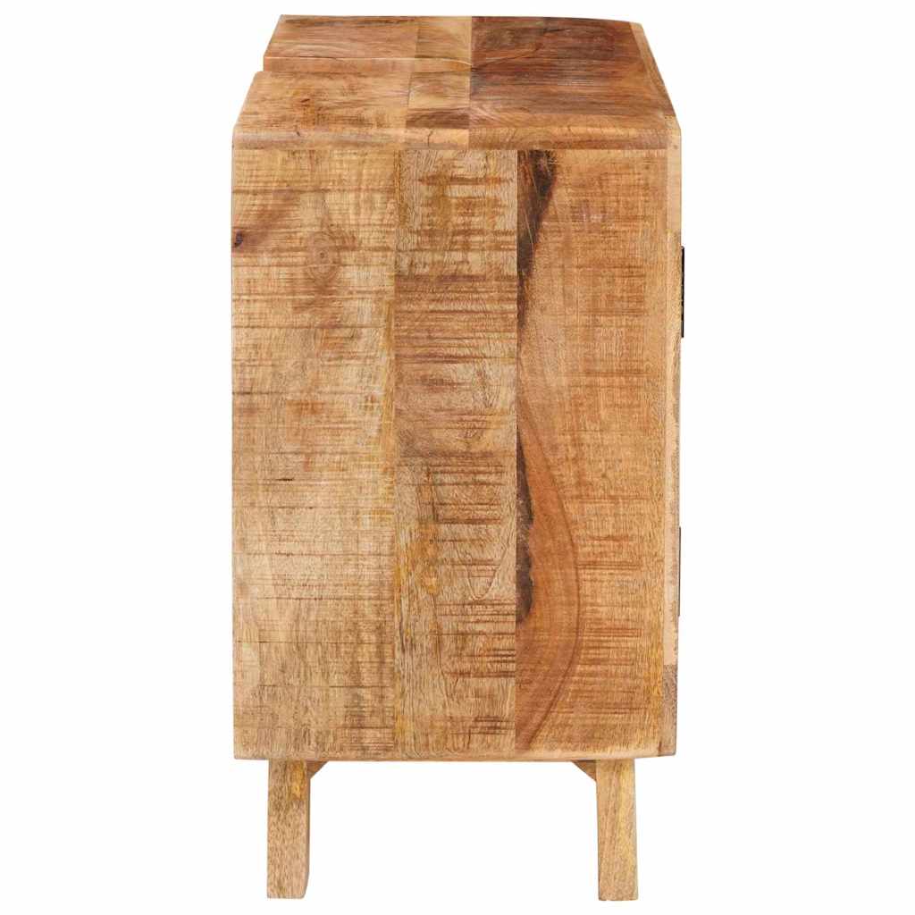 Bathroom Cabinet Brown Solid Mango wood and Engineered wood