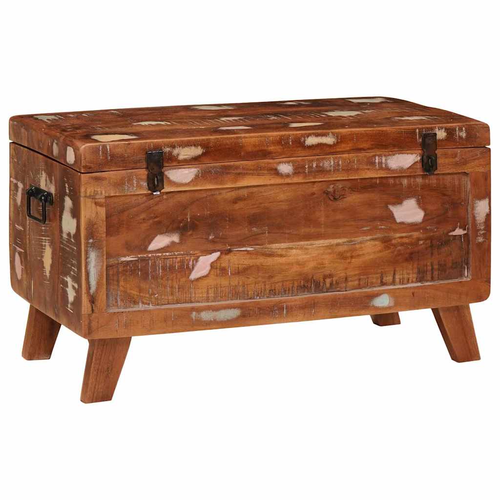 Storage Box with Storage 70 x 35 x 40 cm Solid reclaimed wood