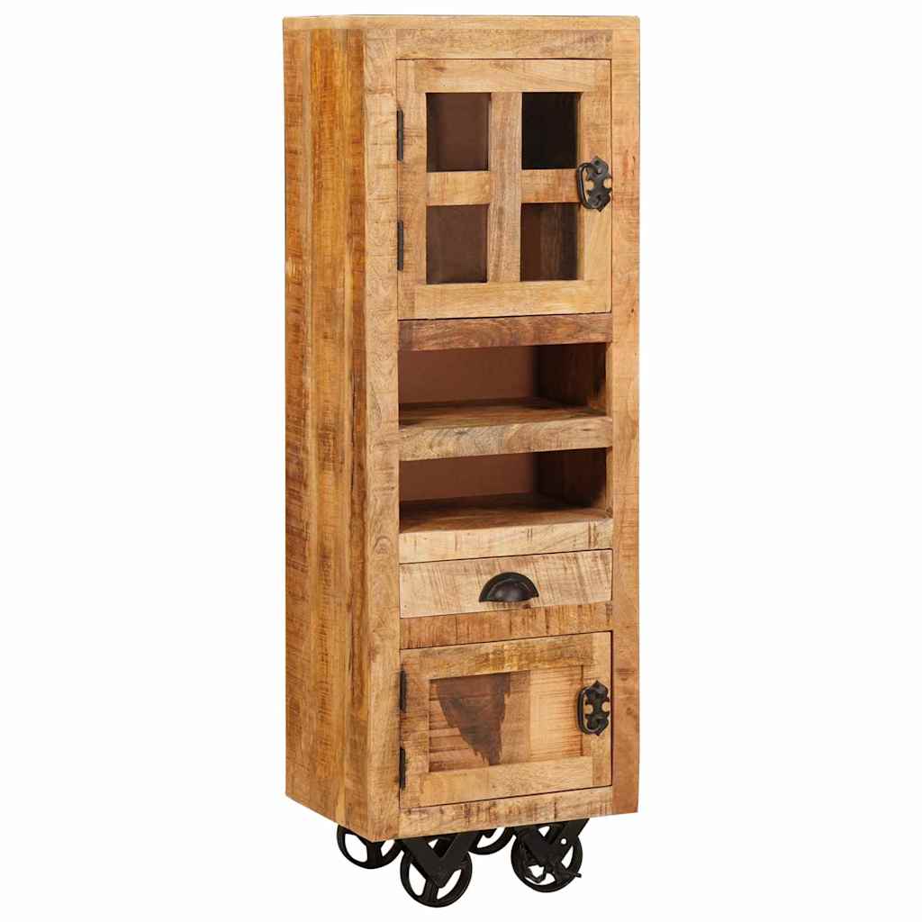 Highboard with Drawer Brown 40 x 30 x 120.5 cm Solid mango wood