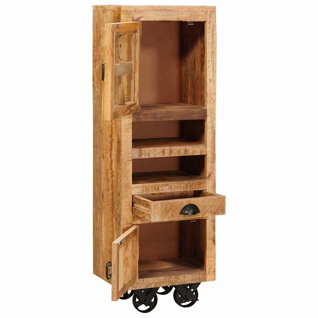 Highboard with Drawer Brown 40 x 30 x 120.5 cm Solid mango wood