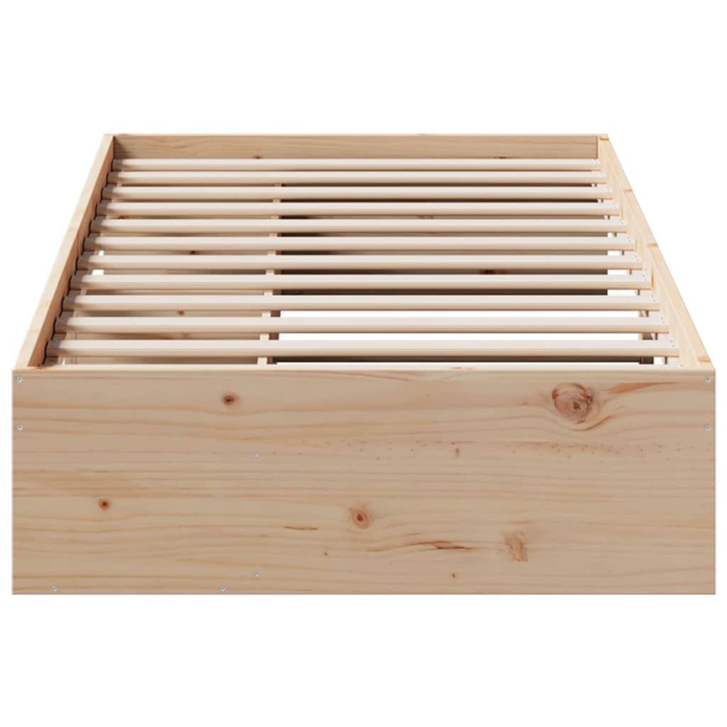 Day Bed without Mattress 75x190 cm Solid Wood Pine