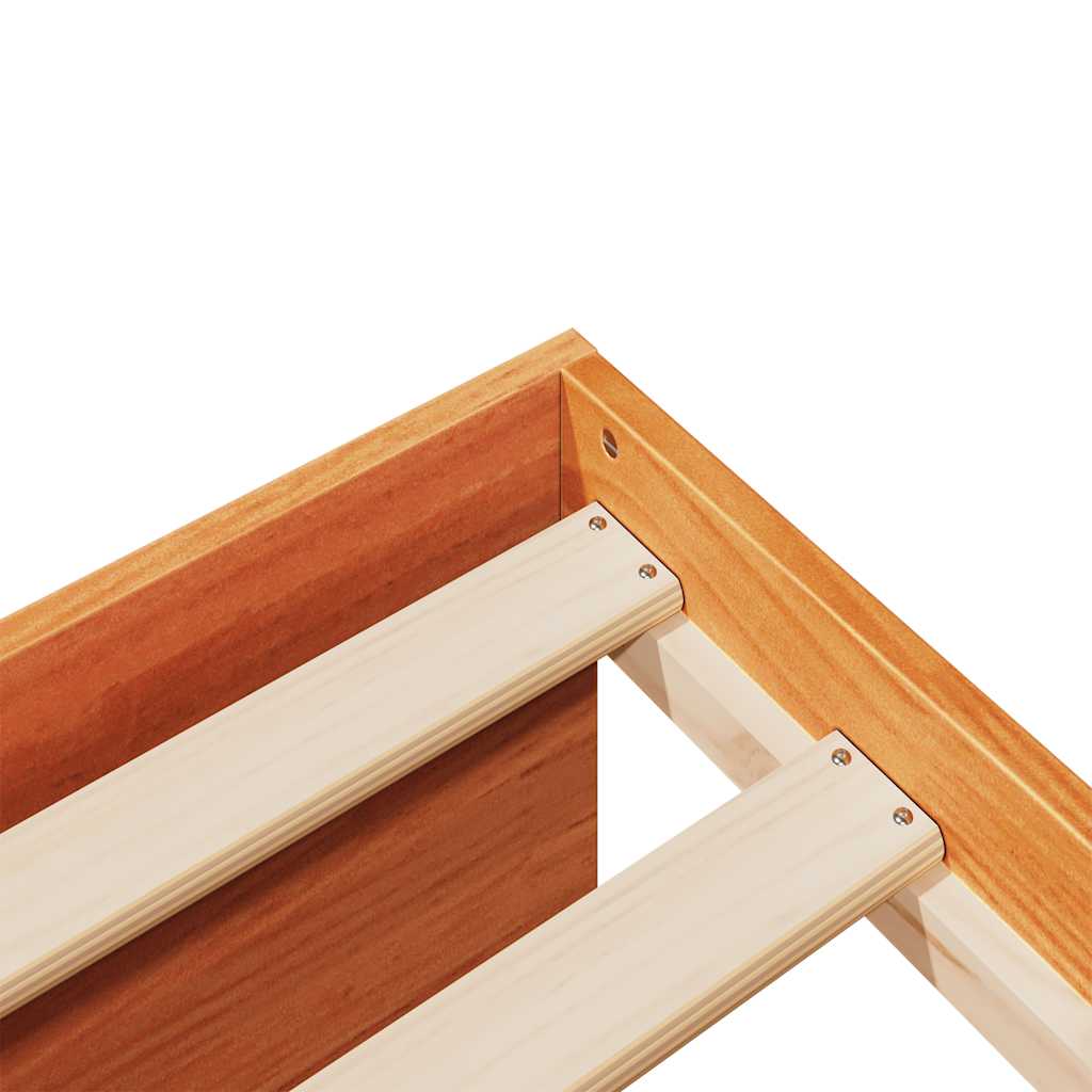 Day Bed without Mattress Wax Brown 75x190 cm Solid Wood Pine