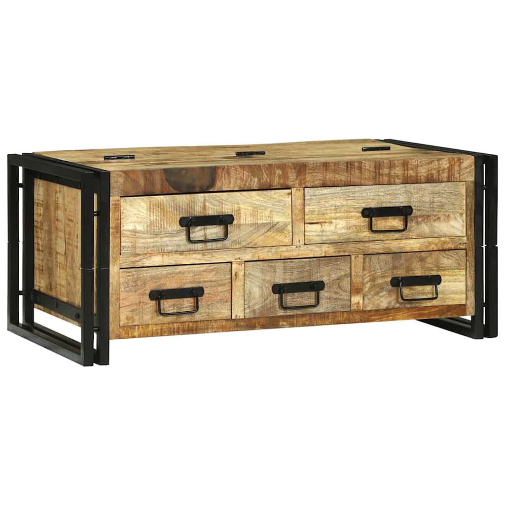 Coffee Table Brown 90 x 50 x 38 cm Solid rough mango wood
