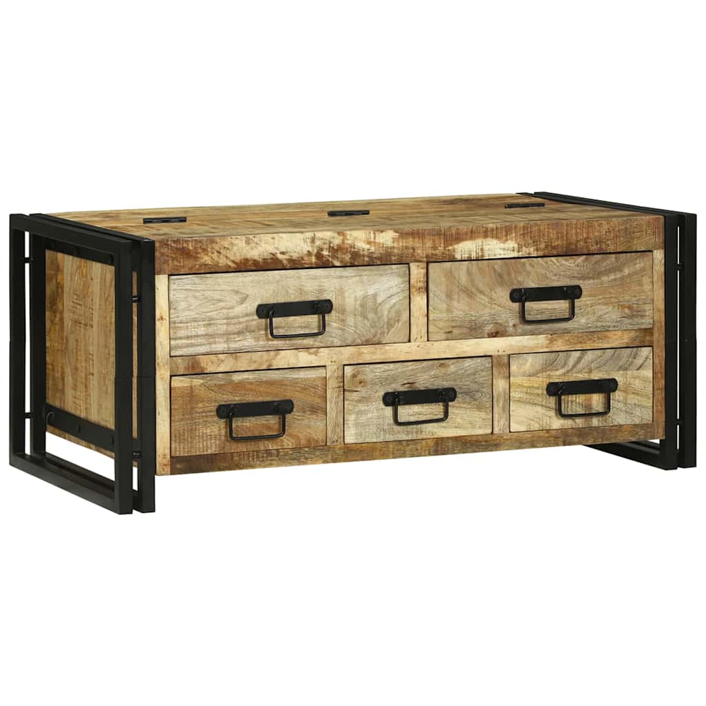 Coffee Table Brown 90 x 50 x 38 cm Solid rough mango wood