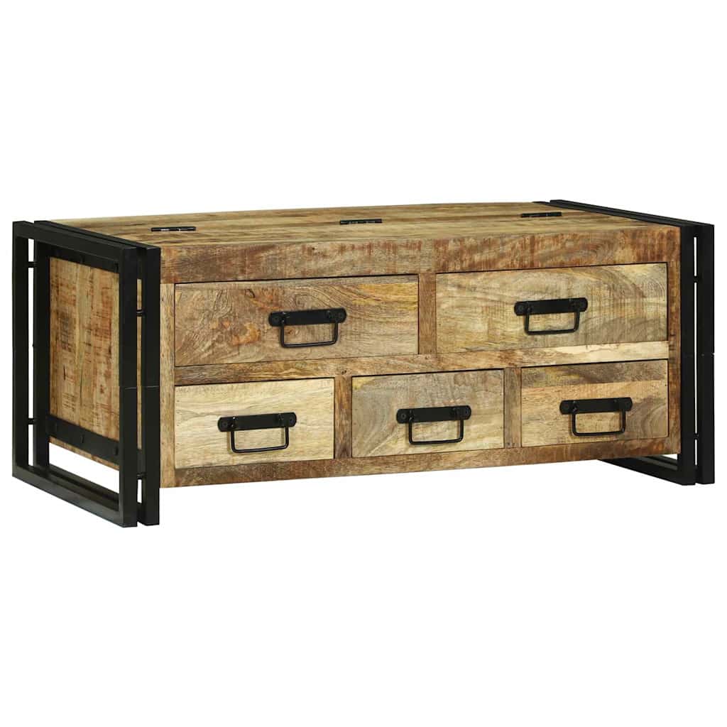 Coffee Table Brown 90 x 50 x 38 cm Solid rough mango wood
