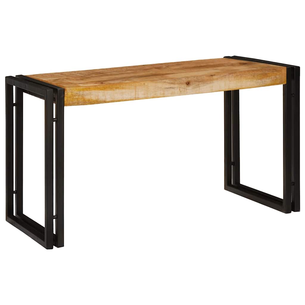 Nesting Table 3 pcs Solid rough mango wood and a metal