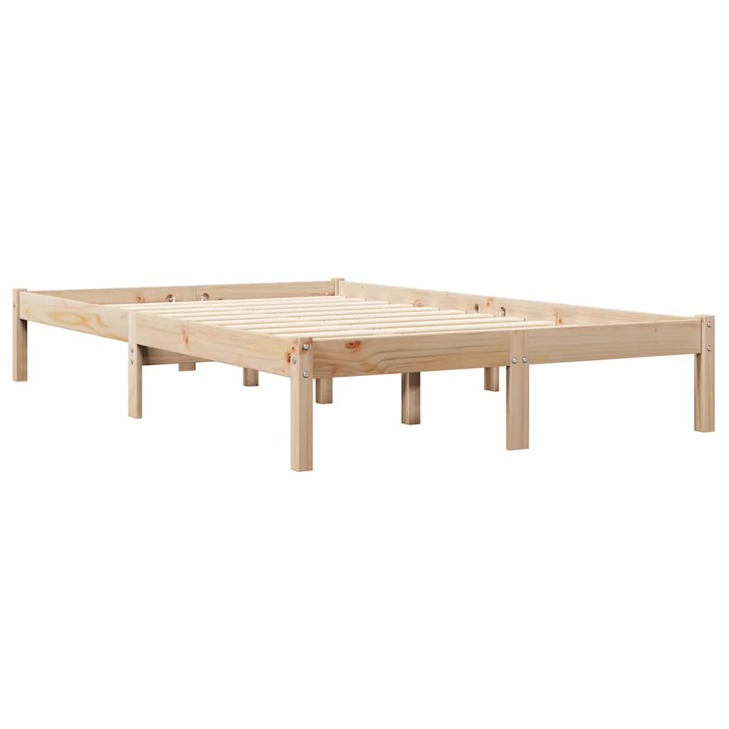Bookcase Bed without Mattress 120x200 cm Solid Wood Pine
