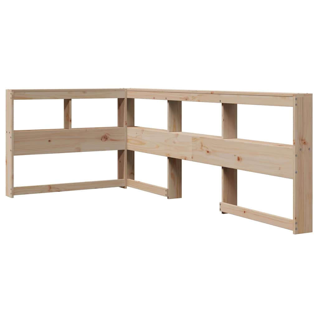 Bookcase Bed without Mattress 90x200 cm Solid Wood Pine