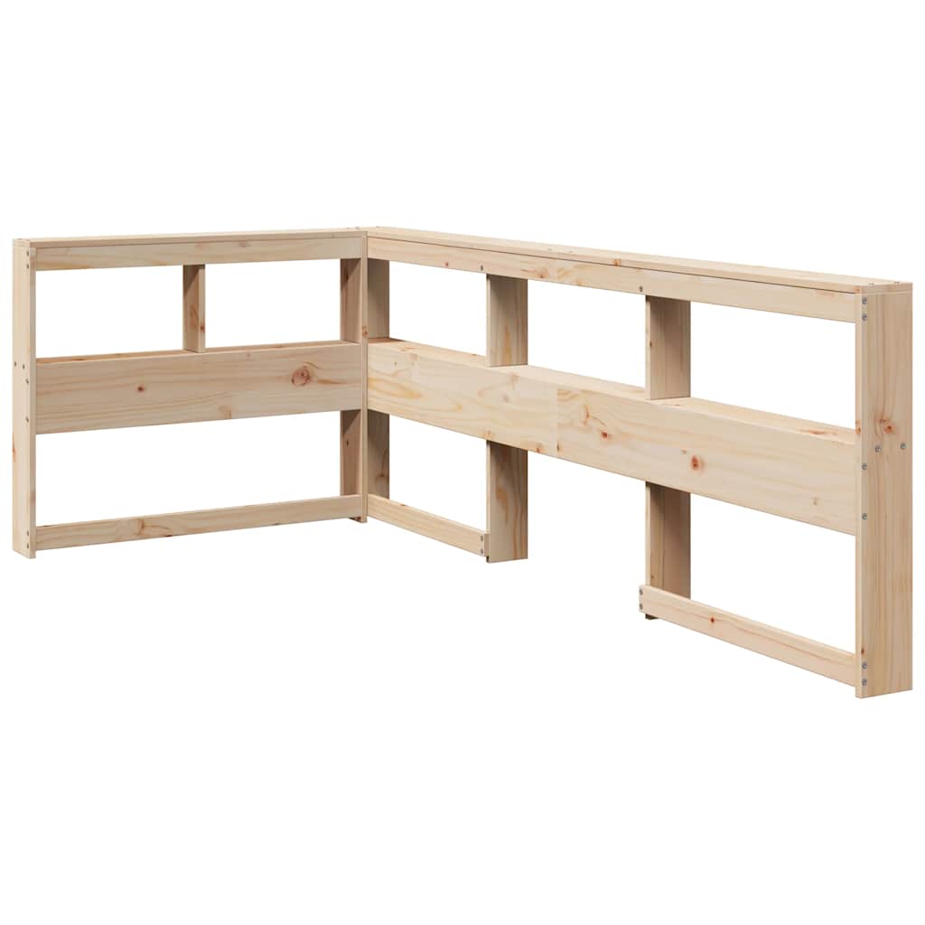 Bookcase Bed without Mattress 90x190cm Solid Wood Pine