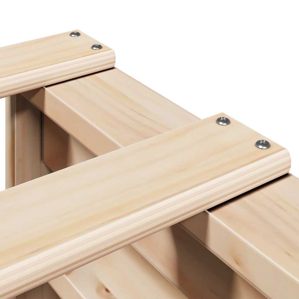 Bookcase Bed without Mattress 160x200cm Solid Wood Pine
